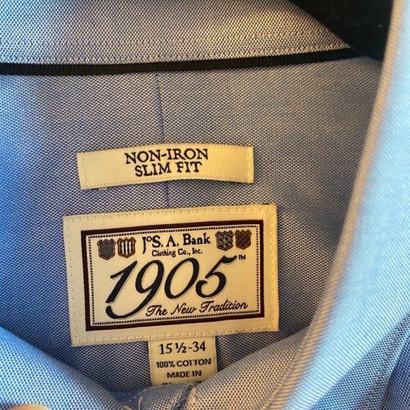 Jos A Bank Men’s Dress Shirt - Light Blue - Picture 7 of 7